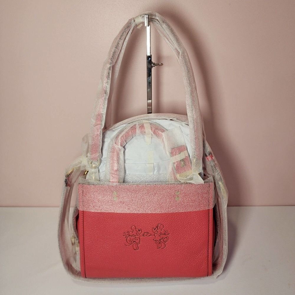 NWT C6106 Disney X Coach Rogue 25 Mickey Mouse & Minnie Mouse Mixed Leathers